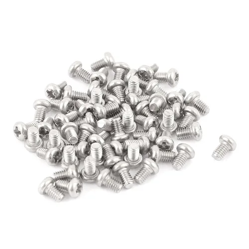 Vista 3 de uxcell Tornillos Phillips de cabeza cruzada de acero inoxidable 304 M2 x 0.118 in 60pcs
