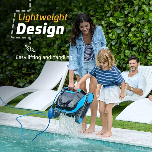 Vista 5 de Dolphin Nautilus AG - Aspiradora robótica automática para piscinas, cepillo de limpieza activo, acceso a filtros de carga superior, ideal
