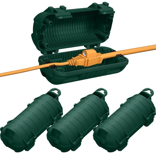 Vista 15 de Cubierta para Cable de Extensión para Exteriores, Protector de Conector de Cable IP54 Resistente al Agua, Caja de Seguridad Eléctrica