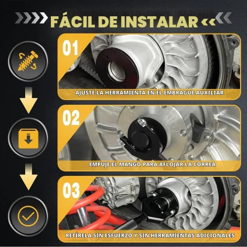 Vista 6 de RASTP X3 Herramienta de Cambio de Correa X3 Kit de Remoción de Embrague Para UTV 2017-2023 Can-Am Maverick X3/X3 MAX/RS/DS/TURBO/R Compatible