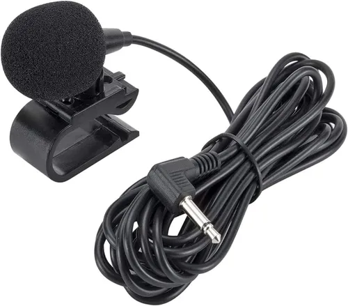 Vista 7 de Micrófono de coche de 0.138 in, micrófono para unidad principal de vehículo GPS habilitado para DVD, micrófono de audio estéreo con cable de 9.8 ft