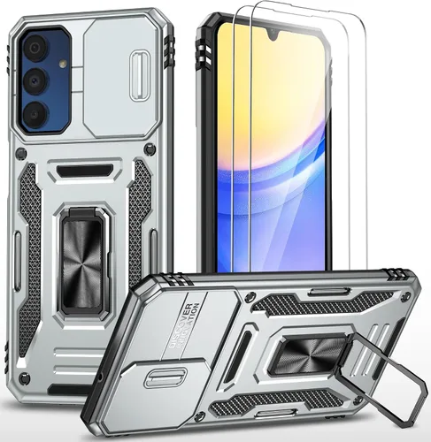 Vista 32 de Funda para teléfono Samsung Galaxy A15 5G, [protección contra caídas de grado militar de 15 pies]
