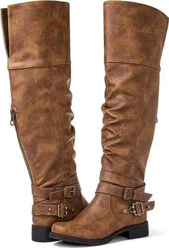 Vista 2 de GLOBALWIN Women's Over The Knee Thigh High Boots