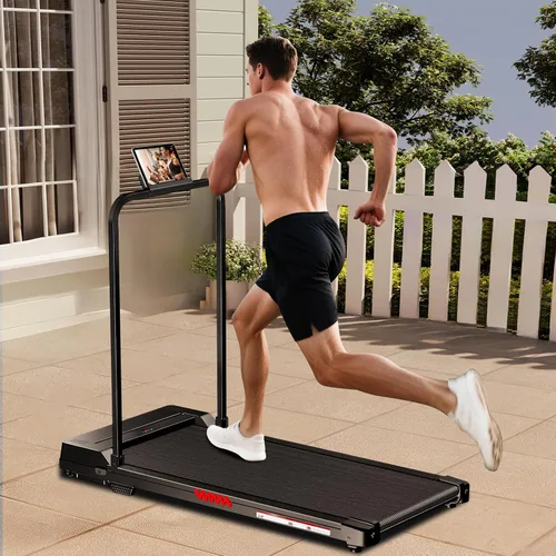 Vista 9 de Foldable Treadmill for Home, 3-in-1 Walking Pad with 13% Incline Handle Bar, 300LBS Capacity, 3.0HP Quiet Brushless, Small Treadmills for Small