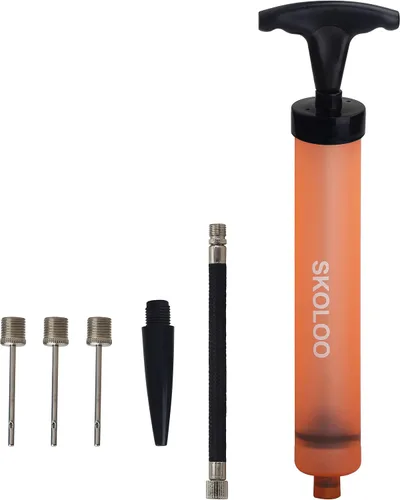 Vista 11 de SKOLOO Kit de inflador de bomba de aire portátil de 10 pulgadas con aguja, boquilla, manguera de extensión para fútbol, baloncesto, fútbol