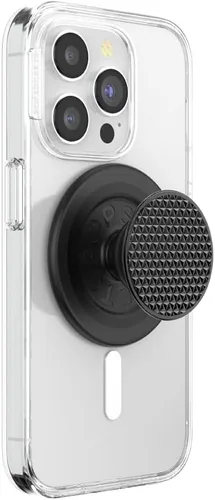 Vista 17 de Agarre para teléfono PopSockets con soporte expansible, agarre adhesivo - aluminio negro