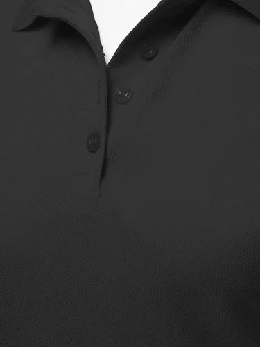 Vista 4 de A2Y Camisa polo básica casual Essentials de 4 botones para mujer, de algodón, piqué