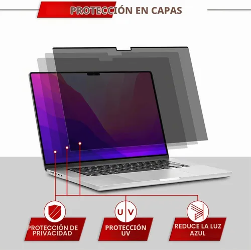 Vista 7 de SightPro Pantalla magnética de privacidad para MacBook Pro de 13 pulgadas (2016, 2017, 2018, 2019, 2020, 2021, 2022, M1, M2) patentado y protector