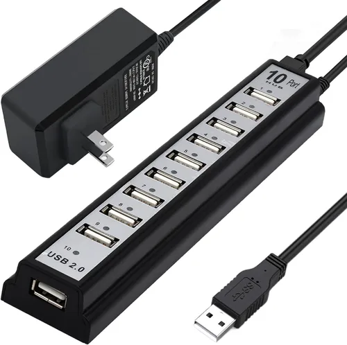 Vista 7 de Hub USB 3.0 con 7 puertos, vienon Aluminium USB 3.0 Hub USB Splitter Extender para laptop, PC, MacBook, Mac Pro, Mac mini, iMac, Surface Pro y más