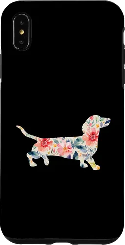 Vista 11 de Funda para perro salchicha floral para iPhone 12 mini