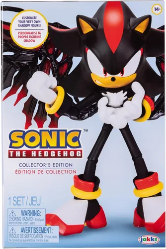 Vista 5 de Sonic The Hedgehog - Figura de acción de Shadow de seis pulgadas escala personalizable edición coleccionista