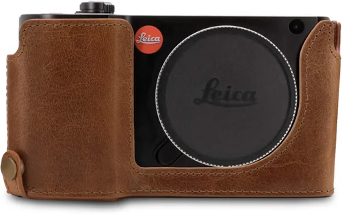 Vista 8 de MegaGear MG1283 Leica TL2, TL Ever Ready - Funda de piel auténtica para cámara con acceso a batería