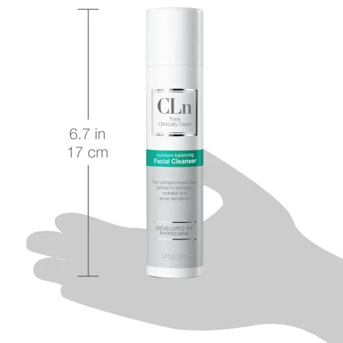 Vista 8 de CLn® Limpiador facial - Limpiador facial hidratante con glicerina, para pieles propensas a la sequedad, eczema, enrojecimiento, irritación