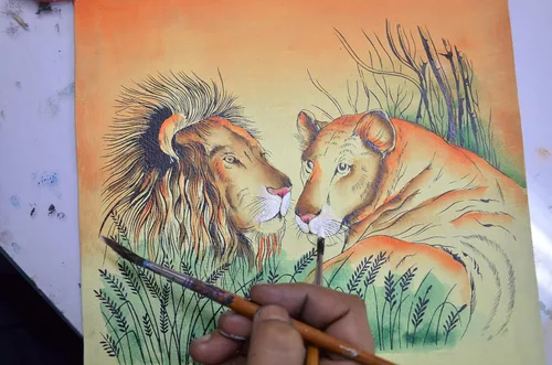 Vista 16 de Anna by Anuschka Organizador de viaje con cremallera de dos caras de cuero genuino pintado a mano para mujer