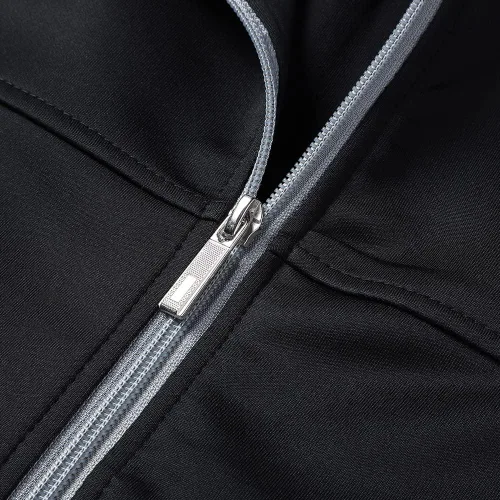 Vista 4 de PUMPITU Conjunto deportivo casual de manga larga para hombre, sudadera con cremallera completa, chaqueta y pantalones para correr, trajes de 2 piezas