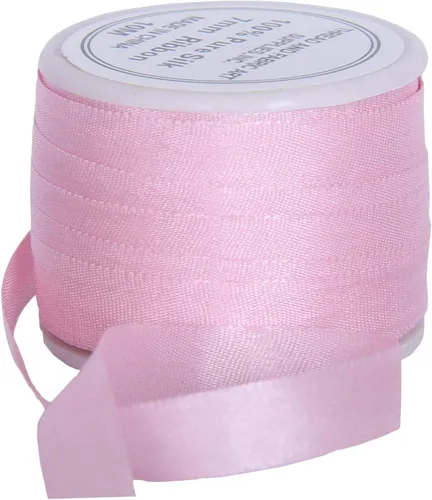 Vista 62 de Threadart Cinta de seda 100% pura - 3 tamaños - Docenas de colores - Castaño - 2 mm No. 524 Soft 100% pure silk ribbon on a single spool - perfect