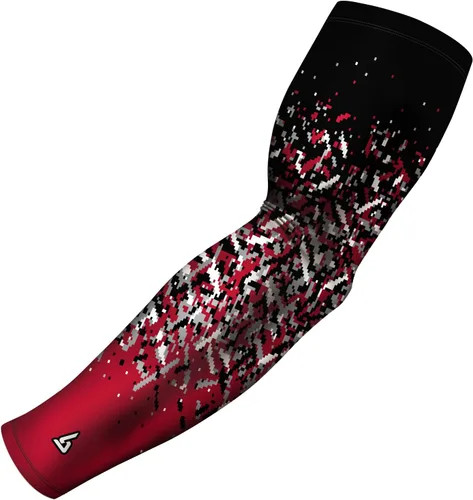 Vista 10 de B-Driven Sports Pro Fit - Manga de compresión para hombres, mujeres y jóvenes, baloncesto, béisbol, fútbol, diseños digitales individuales