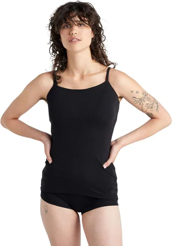 Vista 2 de Icebreaker Merino Camisola para mujer de 6.17 oz todos los días, capa base de lana merina, camiseta térmica suave sin mangas con cuello redondo