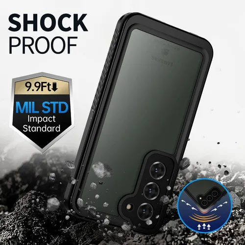 Vista 3 de BEASTEK Funda impermeable para Galaxy S23, a prueba de golpes, a prueba de polvo, IP68, serie FSN con protector de pantalla integrado antiarañazos