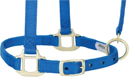 Vista 5 de Weaver Leather Caballo ajustable de nylon Breakaway Halter, azul, destetado/poni
