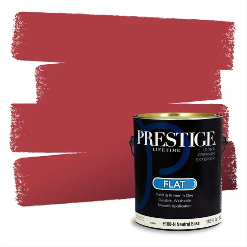 Vista 431 de Prestige Paints Pintura exterior e imprimación en uno, 1 galón, plano, coincidencia comparable de Valspar* Amber Rose*