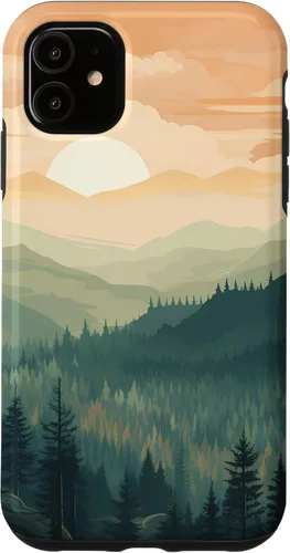 Vista 8 de iPhone 16 Landscape Nature Mountains Trees Case