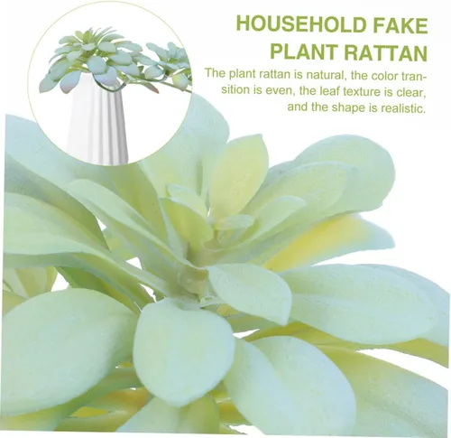 Vista 5 de Plantas artificiales vívidas pequeñas para decoración falsa de mesa del hogar, fácil cuidado decorativo