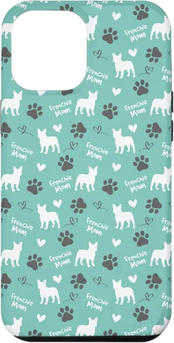Vista 26 de Frenchie Mom French Bulldog Mom Blue Women Case for iPhone 17