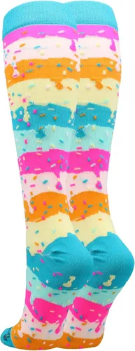 Vista 5 de MadSportsStuff Calcetines Rainbow Sprinkles por encima de la pantorrilla