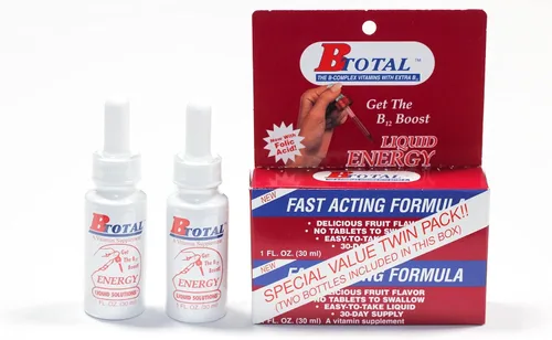 Vista 4 de Sublingual Products B-Total Twin Pack - 2 fl oz Fast sublingual liquid B-complex with B12 for energy, brain & focus - vegetarian berry drops, twin