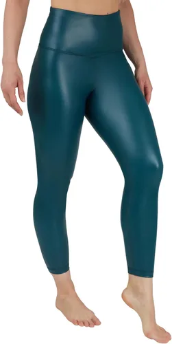 Vista 18 de 90 Degree By Reflex Leggings de cintura alta con forro polar de piel sintética de alto brillo y elástico