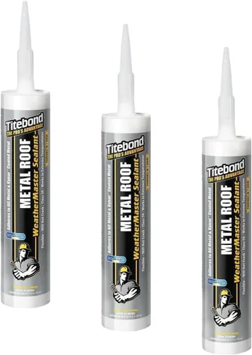 Vista 10 de Titebond 61121 Cartucho sellador de techo de metal, 10.1 onzas, negro