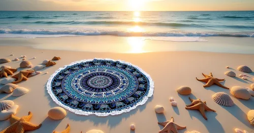 Vista 17 de Tapiz redondo de mandala indio, manta de playa, mantel de algodón gitano hippie bohemio, toalla de playa, esterilla de yoga