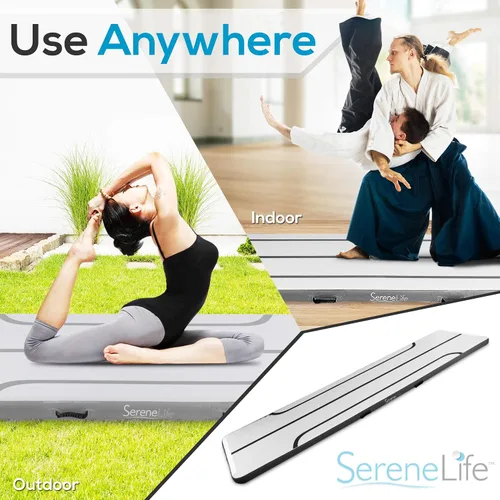 Vista 6 de SereneLife Colchoneta inflable para gimnasia