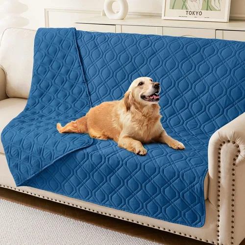Vista 8 de hyha - Manta impermeable para cama de perro, mantas suaves para mascotas, funda impermeable para sofá para perros, fundas reversibles lavables