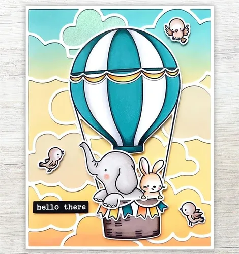 Vista 3 de Juego de sellos y troqueles transparentes de silicona para hacer tarjetas, plantillas cortadas para manualidades, álbumes de recortes, álbum