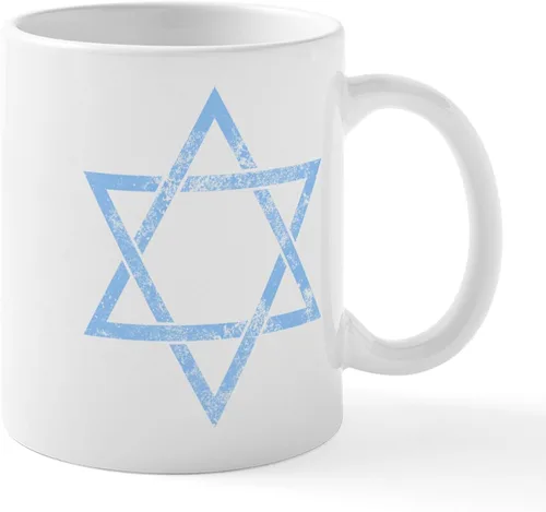 Vista 26 de CafePress STAR OF DAVID - Taza de café de cerámica (11.0 fl oz)