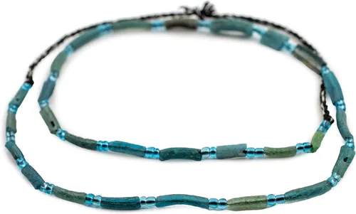 Vista 3 de Abalorios de cristal romanos de agua, vidrio genuino encontrado en Afganistán, Cuentas de vidrio mate para la fabricación de joyas, The Bead Chest