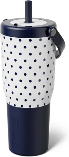 Vista 46 de BrüMate Resa - Vaso de viaje 100% a prueba de fugas de 25 onzas con asa y pajilla, popote SoftSip flexible, funda de silicona para mayor