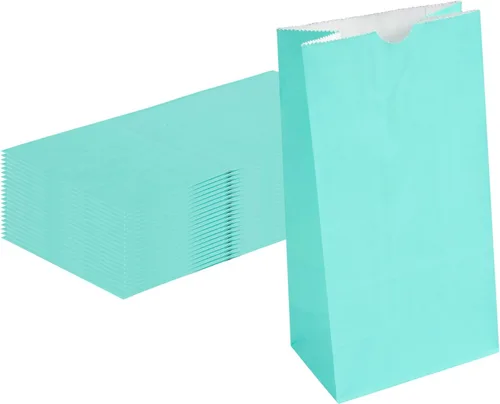 Vista 27 de Restaurantware Bag Tek - Bolsas de papel de 2 libras, 100 bolsas de almuerzo desechables, pequeñas para almuerzos, sándwiches y aperitivos, bolsas