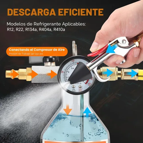 Vista 3 de FOUR UNCLES Kit de descarga de CA con recipiente de acero inoxidable