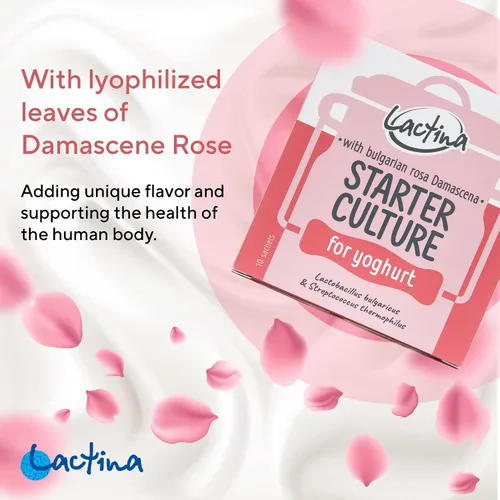 Vista 2 de Iniciador de yogur búlgaro Cultura de yogur probiótico natural Iniciador de cultivo de yogur casero 10 litros Lactobacillus bulgaricus (rosa)