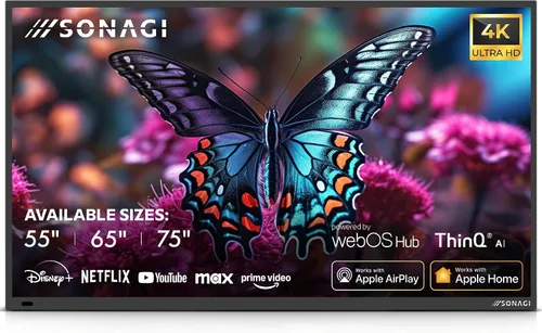Vista 10 de SONAGI Helios - Televisor de 55 pulgadas para exteriores con sol completo, 4K UHD, 1000 Nit antirreflejos