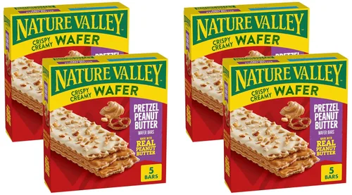 Vista 10 de Nature Valley Barras de Waffle Cremosas y Crujientes, Arándano, Grano Entero, 5 Barras, 6.5 oz