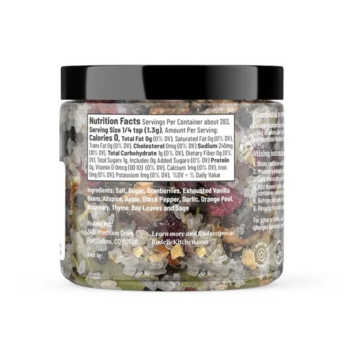 Vista 3 de Rodelle Gourmet Salmuera de Pavo, Frasco de 13 Oz, Bueno para un Pavo, Ingredientes Premium para Retener la Humedad Pavo, Cerdo, Pollo, Pescado