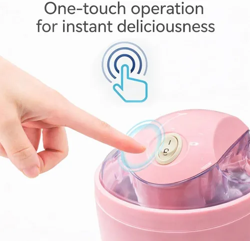 Vista 3 de Pequeña máquina para hacer helados, hace una sola porción de gelato, yogur congelado, sorbete y más postres de bricolaje con un solo toque en solo