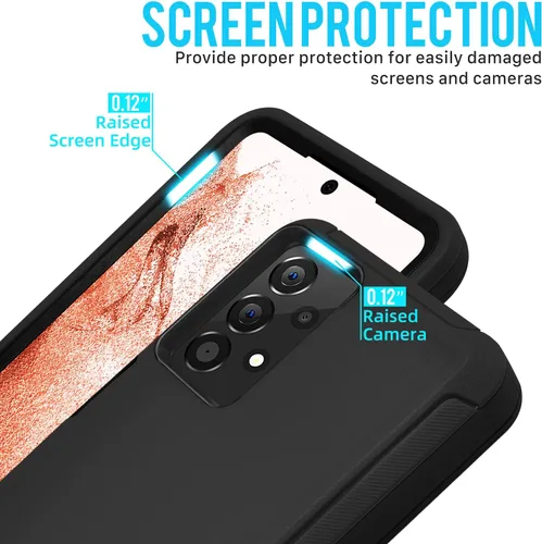 Vista 2 de Funda para Samsung Galaxy A53 (2022), resistente a los golpes, a prueba de polvo, protección 3 en 1 para Samsung Galaxy A53 5G (2022)