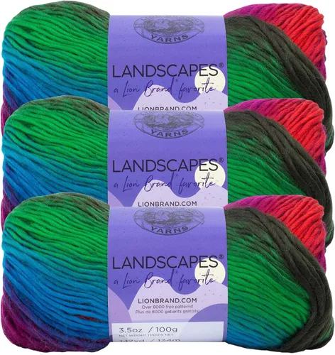 Vista 15 de Lion Brand Yarn - Hilo Landscapes (1 madeja), Desert Spring