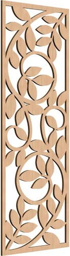 Vista 52 de 9 3/8"W x 24 3/8"H x 1/4"T Utica Decorativo Fretwork Madera Paneles de Pared, Abedul