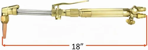 Vista 2 de SÜA - Antorcha de oxicombustible resistente compatible con Harris con válvulas de retención + punta de corte + punta de soldadura + punta